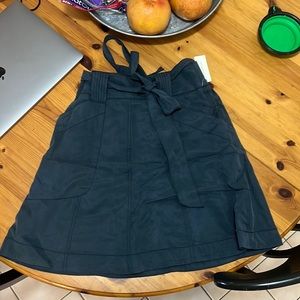 Anthropologie navy blue short skirt